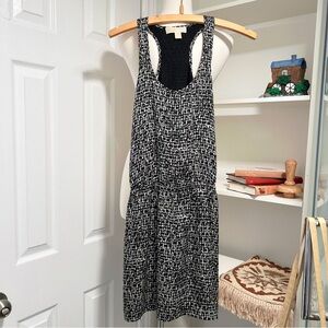 Michael Kors Black and White Mini Dress